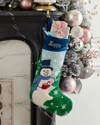 Bauble Stockings X Sainty Nelsen The Frosty Christmas Stocking In Multi