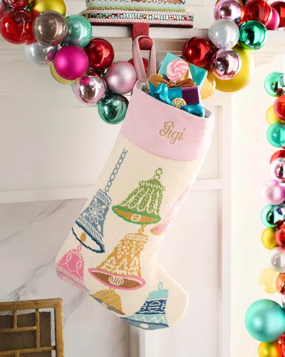 Bauble Stockings X Sainty Nelsen The Jingle Jangle Christmas Stocking, Personalized In Multi