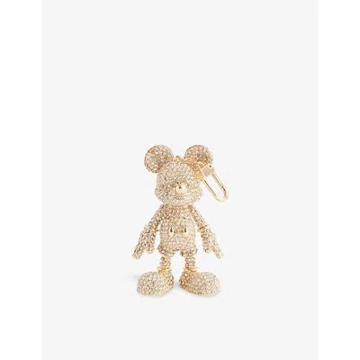 Bauble Womens Bar X Disney Mickey Mouse Brass Bag Charm In Gold
