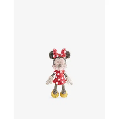 Bauble Womens Bar X Disney Minnie Crystal-embellishment Brass Bag Charm Red