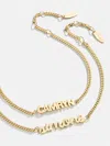 Baublebar 14k Gold Curb Chain Custom Nameplate Bracelet In Gold