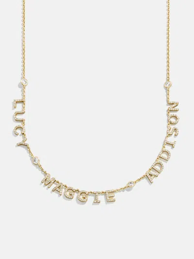 Baublebar 14k Gold Custom Multi Name Necklace