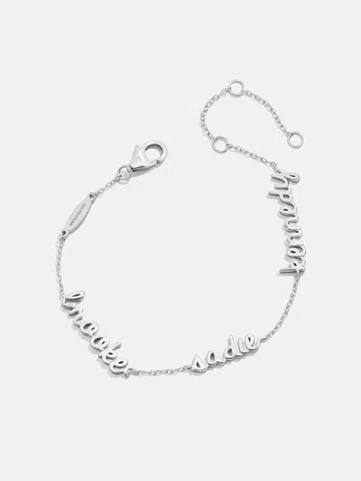 Baublebar 14k Sterling Silver Custom Script Multi Name Bracelet In Gold
