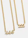 Baublebar 18k Gold Angel Number Custom Nameplate Necklace In Gold