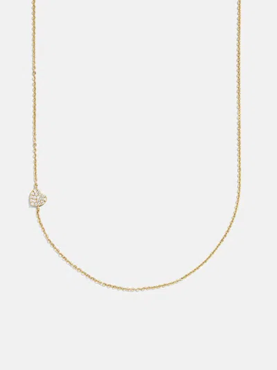 Baublebar 18k Gold Asymmetrical Heart Necklace