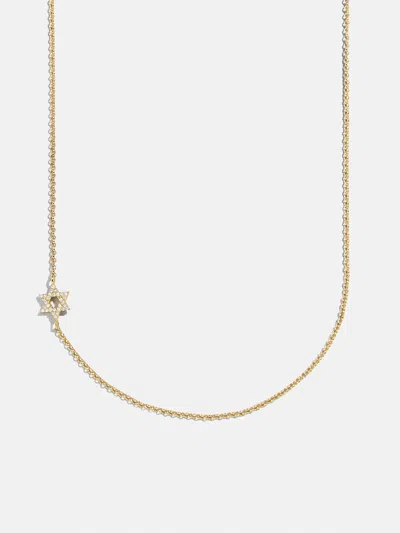 Baublebar 18k Gold Asymmetrical Star Of David Necklace