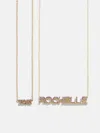 Baublebar 18k Gold Birthstone Custom Nameplate Necklace In Gold