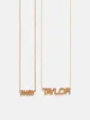 Baublebar 18k Gold Birthstone Custom Nameplate Necklace In Gold