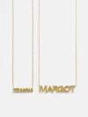 Baublebar 18k Gold Birthstone Custom Nameplate Necklace In Gold