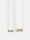 Baublebar 18k Gold Birthstone Custom Nameplate Necklace