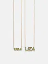 Baublebar 18k Gold Birthstone Custom Nameplate Necklace In Green