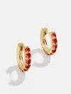 Baublebar 18k Gold Birthstone Huggie Earrings In Gold