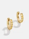 Baublebar 18k Gold Birthstone Huggie Earrings In Gold