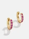 Baublebar 18k Gold Birthstone Huggie Earrings In Multi