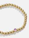 Baublebar 18k Gold Birthstone Pisa Bracelet In Gold