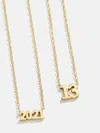 Baublebar 18k Gold Block Font Custom Number Necklace In Gold