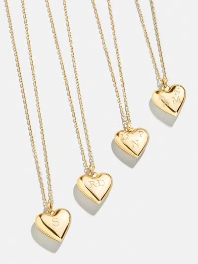 Baublebar 18k Gold Custom Bubble Heart Necklace