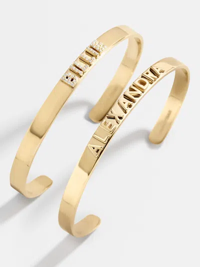 Baublebar 18k Gold Custom Cuff Bracelet