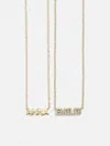 Baublebar 18k Gold Custom Nameplate Necklace In Multi