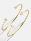 Baublebar 18k Gold Double Initial Custom Cuff Bracelet In Gold