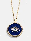 Baublebar 18k Gold Evil Eye Reversible Pendant Necklace In Blue