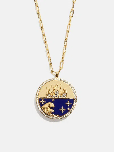 Baublebar 18k Gold Fire Reversible Pendant Necklace