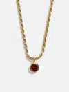 Baublebar 18k Gold Florence Birthstone Necklace In Gold