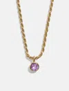 Baublebar 18k Gold Florence Birthstone Necklace In Gold