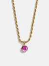 Baublebar 18k Gold Florence Birthstone Necklace In Gold