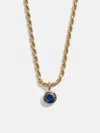 Baublebar 18k Gold Florence Birthstone Necklace In Gold