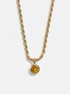Baublebar 18k Gold Florence Birthstone Necklace In Gold
