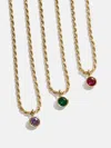Baublebar 18k Gold Florence Birthstone Necklace In Multi