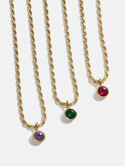 Baublebar 18k Gold Florence Birthstone Necklace In Multi