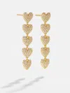 Baublebar 18k Gold Heart Drop Earrings In Gold