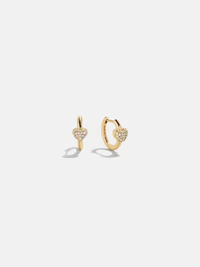 Baublebar 18k Gold Heart Earrings