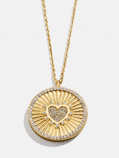 Baublebar 18k Gold Heart Reversible Pendant Necklace