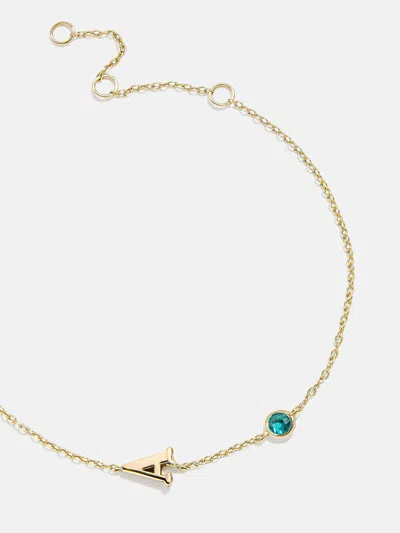 Baublebar 18k Gold Initial Birthstone Custom Bracelet
