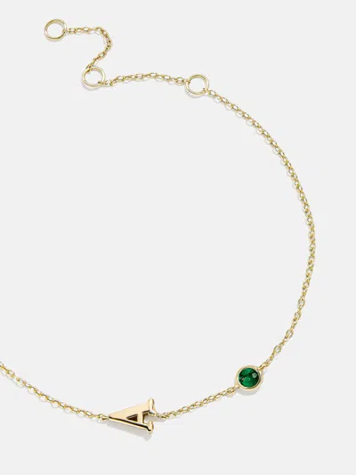 Baublebar 18k Gold Initial Birthstone Custom Bracelet