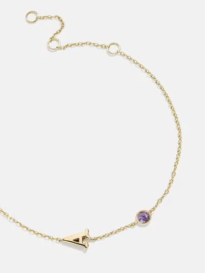Baublebar 18k Gold Initial Birthstone Custom Bracelet