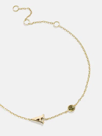 Baublebar 18k Gold Initial Birthstone Custom Bracelet