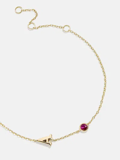 Baublebar 18k Gold Initial Birthstone Custom Bracelet