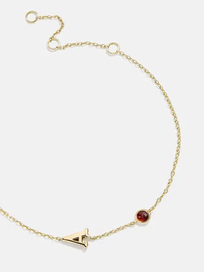 Baublebar 18k Gold Initial Birthstone Custom Bracelet