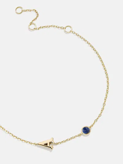 Baublebar 18k Gold Initial Birthstone Custom Bracelet