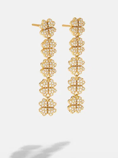 Baublebar 18k Gold Lucky Clover Drop Earrings