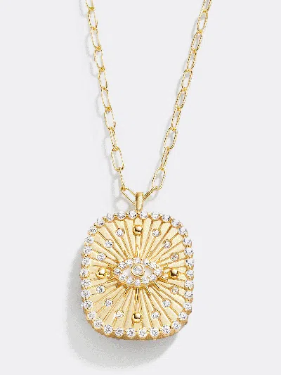 Baublebar 18k Gold Medallion Necklace