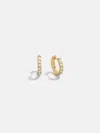 Baublebar 18k Gold Semi-precious Huggie Earrings In Gold
