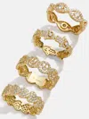 Baublebar 18k Gold Smiley Pavé Ring In Gold