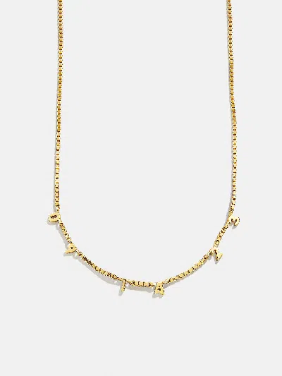 Baublebar 18k Gold Spaced Number Custom Necklace