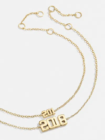 Baublebar 18k Gold Varsity Font Custom Number Bracelet