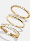 Baublebar 18k Gold Willow Ring Set In Gold